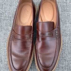 Clarks crafts-master leather loafers size 10